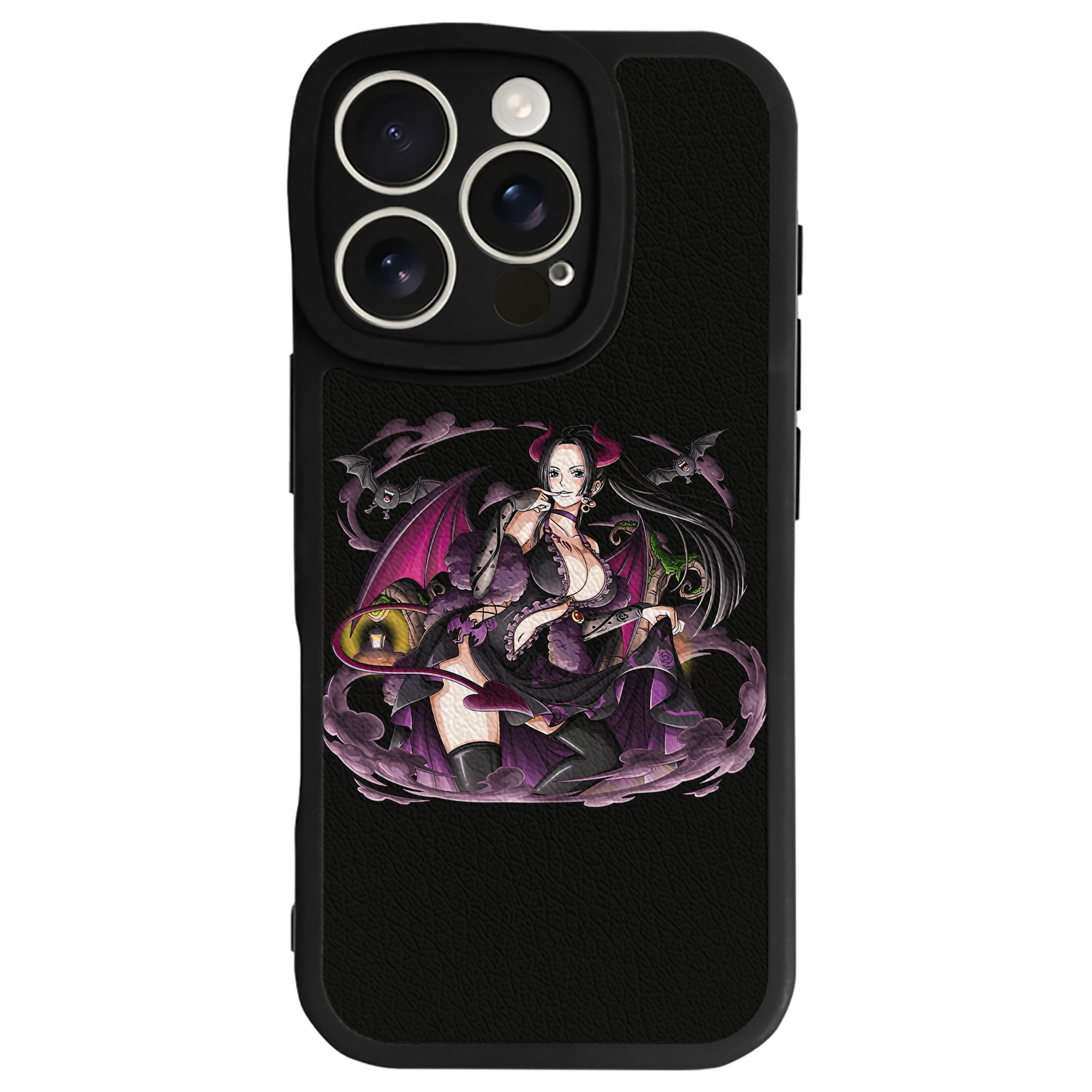 （画像用） ワンピース ボア・ハンコック ONE PIECE Boa·Hancock 【iPhone 16シリーズ対応】シリコンスマホケース（レザー調） 材質：シリコン
